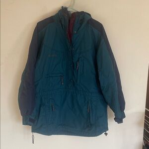 Vintage Columbia Made in the USA  Hooded Rain Jacket - Large
